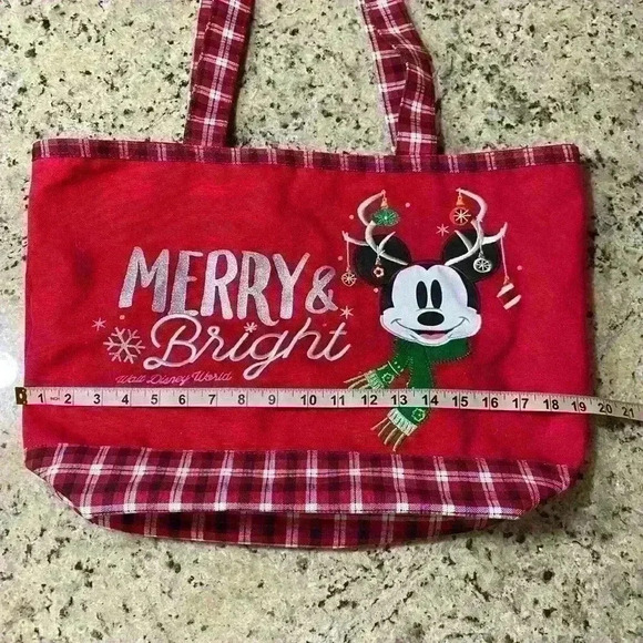 Disney Christmas “Merry and Bright” Tote - Picture 2 of 5